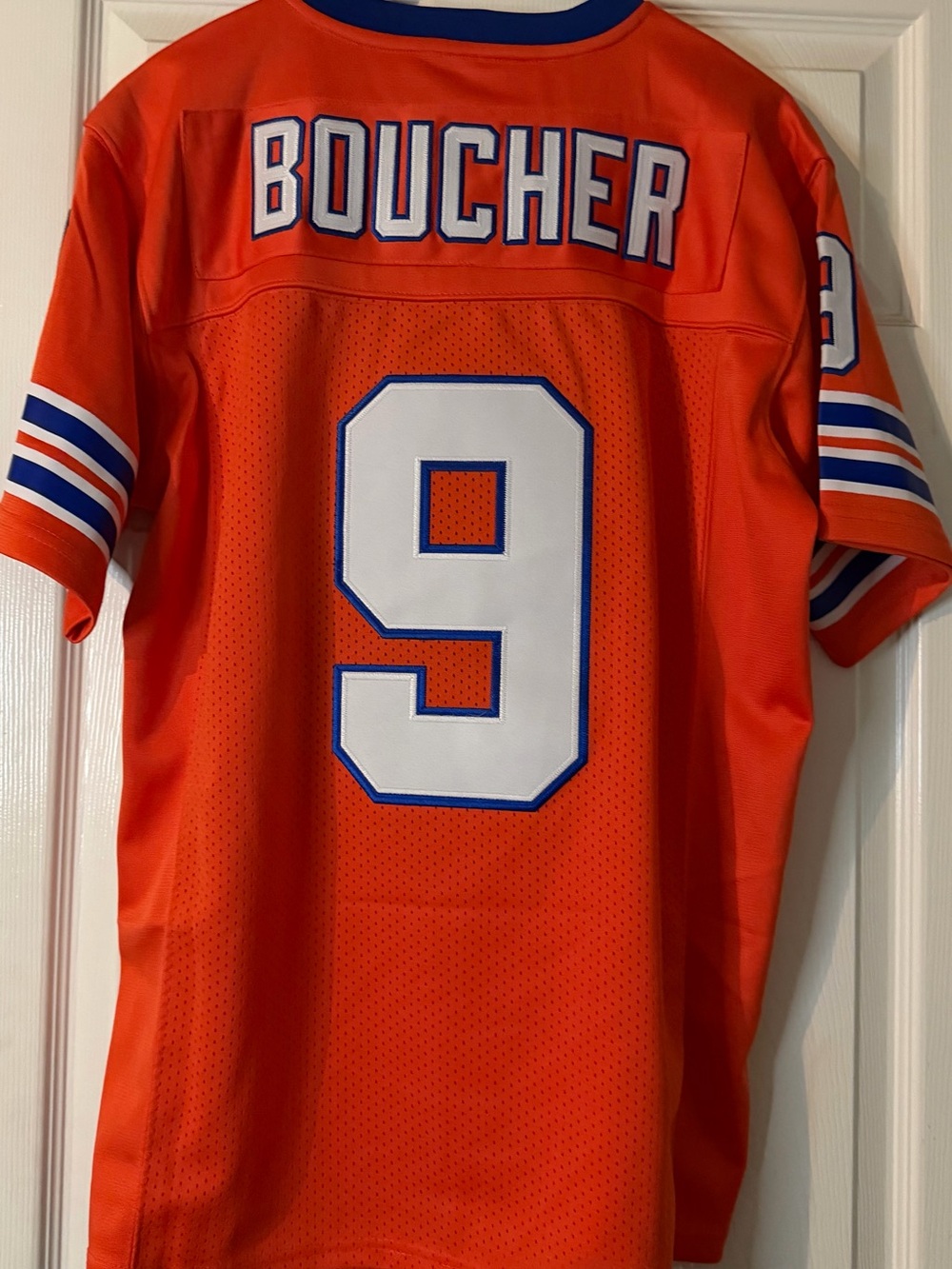 Men's Orange Number 9 Sports Jersey - Bobby Boucher Water Boy